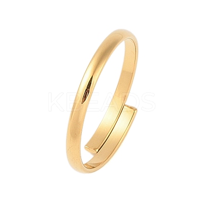 Ion Plating(IP) 304 Stainless Steel Plain Band Rings STAS-S125-13G-1