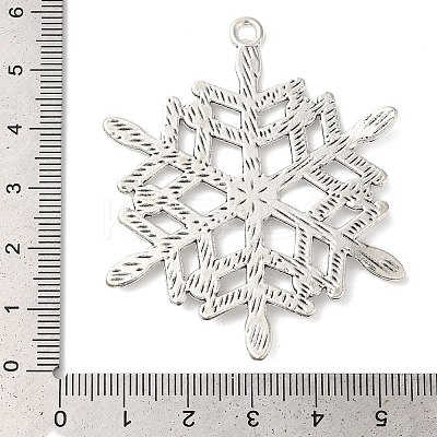 Tibetan Style Alloy Snowflake Big Pendants TIBEP-5252-AS-LF-1