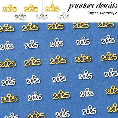 28Pcs 2 Styles Rack Plating Alloy Pendants FIND-FS0003-49-1
