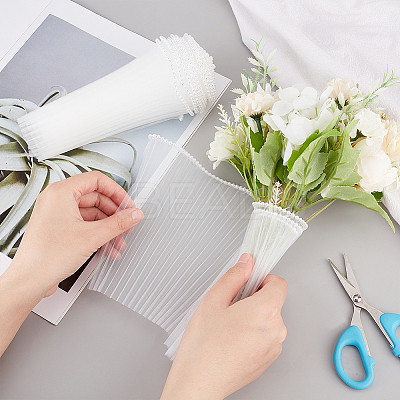 Polyester Flower Bouquet Wrapping Mesh Paper ORIB-WH0007-02B-02-1