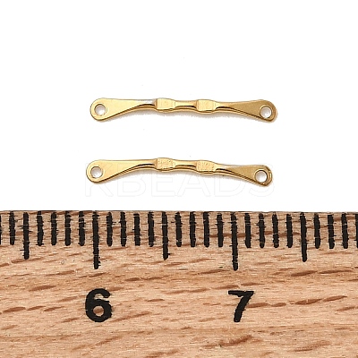 304 Stainless Steel Textured Bar Links Connector Charms STAS-A134-01A-G-1