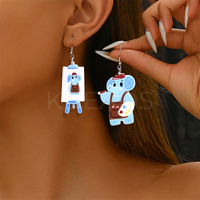 Acrylic Dangle Earrings FS-WG2F752-08-1
