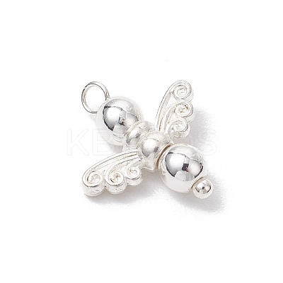 10Pcs Electroplated Synthetic Non-magnetic Hematite Beaded Angel Charms PALLOY-JF03636-01-1