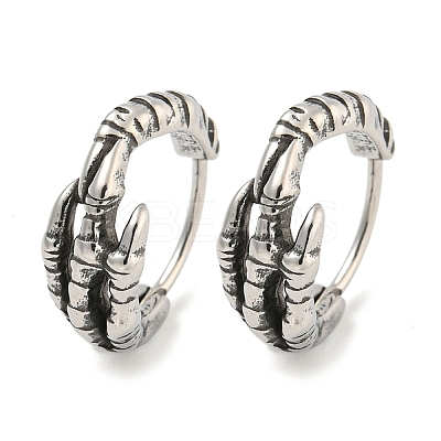 316 Surgical Stainless Steel Hoop Earrings EJEW-D096-13K-AS-1