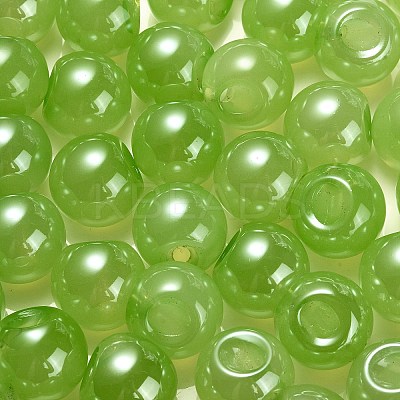 Opaque Acrylic Beads OACR-G012-03G-1