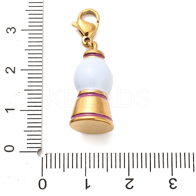 304 Stainless Steel Enamel Pendant Decorations LS-STAS-K304-02B-G-1
