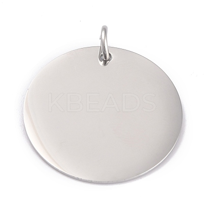 Non-Tarnish 304 Stainless Steel Pendants STAS-O126-01B-P-1