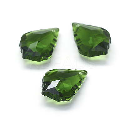 Faceted Glass Pendants X-GLAA-F068-C-1
