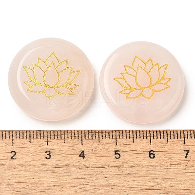 Natural Rose Quartz Cabochons G-C158-04A-1