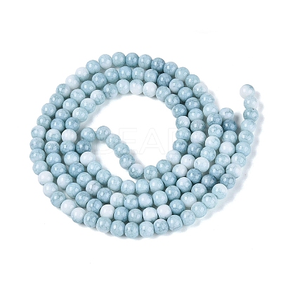 Ombre Effect Opaque Crackle Glass Beads Strands GLAA-Q106-01A-A05-1