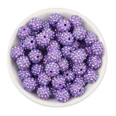 AB-Color Resin Rhinestone Beads RESI-S315-12x14-10-1