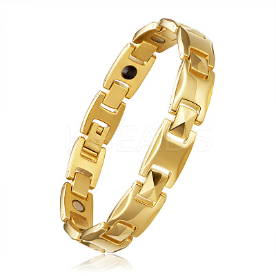 304 Stainless Steel Panther Chain Watch Band Bracelets JB678B-1