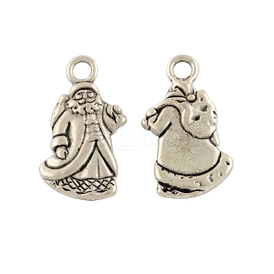 Tibetan Style Alloy Pendant X-TIBEP-GC157-AS-RS-1