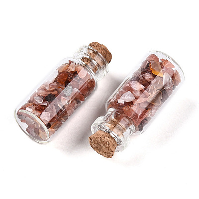 Glass Wishing Bottle Display Decorations AJEW-T013-02K-1