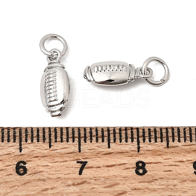 Sports Brass Charms KK-A289-04A-P-1