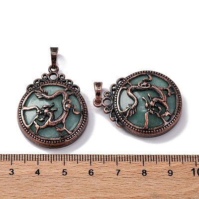 Natural Green Aventurine Pendants G-A241-02R-09-1