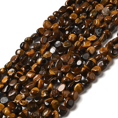 Natural Tiger Eye Beads Strands G-I351-B03-1