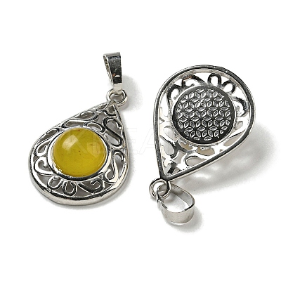 Natural Topaz Jade Pendants G-Q158-05P-03-1