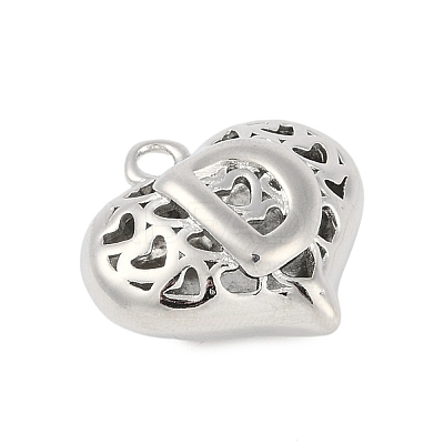 Hollow Brass Pendants for Valentine's Day KK-M289-03D-P-1
