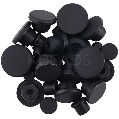 30Pcs 5 Styles Silicone Hole Plugs AJEW-GF0011-63B-1