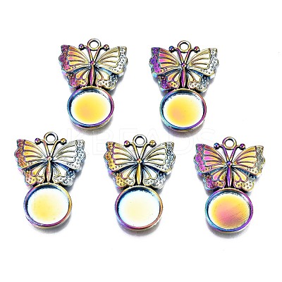 Alloy Pendants Cabochon Settings PALLOY-N163-034-NR-1