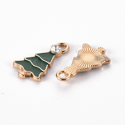 Eco-Friendly Alloy Enamel Pendants X-ENAM-T011-70-NR-1