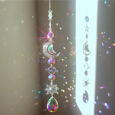 1Pc Iron Big Pendant Decorations DJEW-CN0001-37A-1