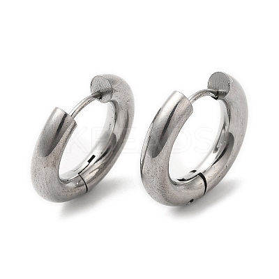 Rack Plating Brass Huggie Hoop Earrings for Women EJEW-D059-13A-P-1