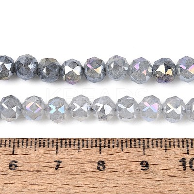 Anti-Tarnish Electroplate Glass Beads Strands GLAA-N064-6mm-01-1