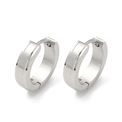 304 Stainless Steel Hoop Earrings for Women EJEW-C096-62P-1