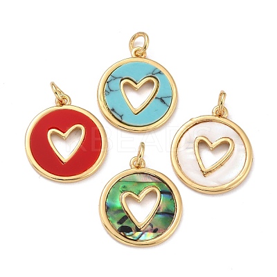 Real 18K Gold Plated Brass Pendants KK-G402-33G-1