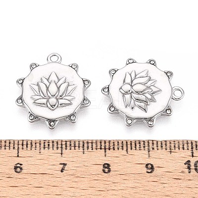 304 Stainless Steel Rhinestone Pendants STAS-N109-254P-1