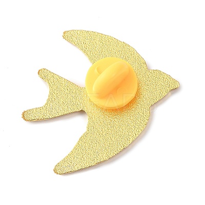 Golden Bird Enamel Pins JEWB-K031-01A-G-1