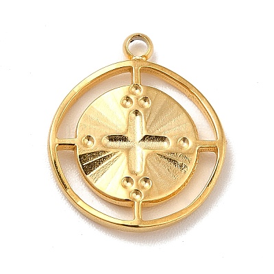 Ion Plating(IP) 304 Stainless Steel Pendants STAS-A066-06G-1
