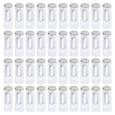 40 Sets Zinc Alloy with Resin Cord Ends FIND-CA0010-66P-1