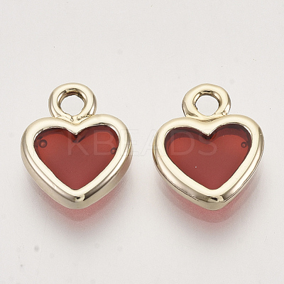 Light Gold Plated Alloy Charms ENAM-T009-10A-1