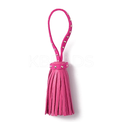 PU Leather Tassel Pendants FIND-WH0061-19A-1