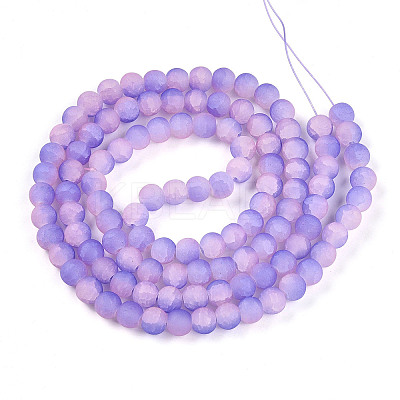 Crackle Glass Beads X1-GLAA-N009-8mm-08-1