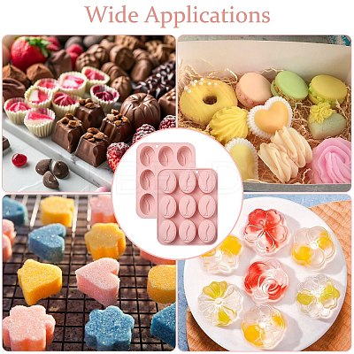 2Pcs Coffee Bean Silicone Molds ST-CJ0043-017-1