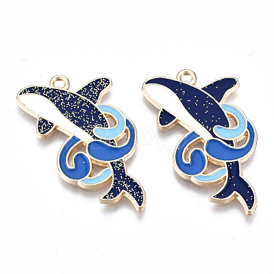 Eco-Friendly Alloy Enamel Pendants LS-X-ENAM-Q437-032-NR-1