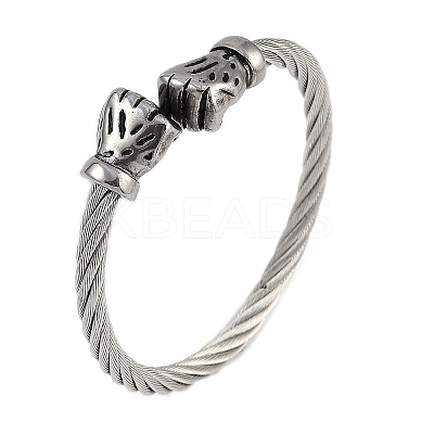 304 Stainless Steel Bangles for Women STAS-M023-19A-1