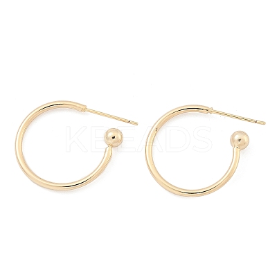 Brass Stud Earrings EJEW-L245-001LG-1
