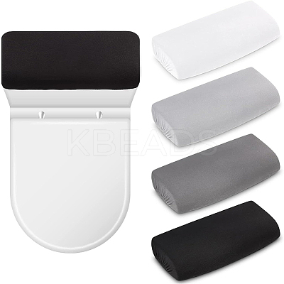 4 Colors Polyester Toilet Lid Dust Cover AJEW-CN0003-21B-1