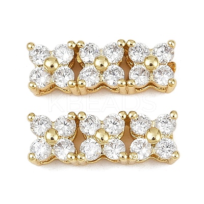Eco-Friendly Brass Micro Pave Cubic Zirconia Rectangle Pendants ZIRC-M087-10G-NR-1-1