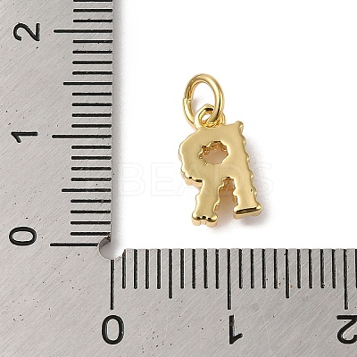Rack Plating Brass with ABS Plastic Imitation Pearl Charms KK-B092-30R-G-1