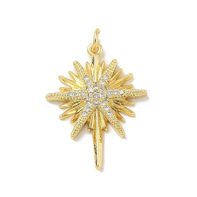 Brass Micro Pave Cubic Zirconia Pendants LS-KK-B124-08G-02-1