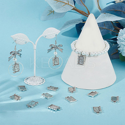 80Pcs Tibetan Style Alloy Pendants for Teachers' Day TIBEP-SC0002-36-1