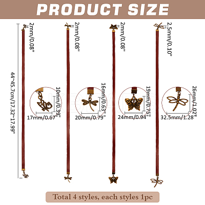 Cowhide Leather Bookmarks AJEW-PH01566-1