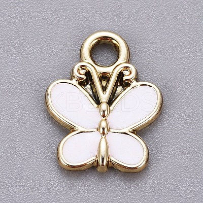 Light Gold Plated Alloy Charms ENAM-L029-05KCG-1