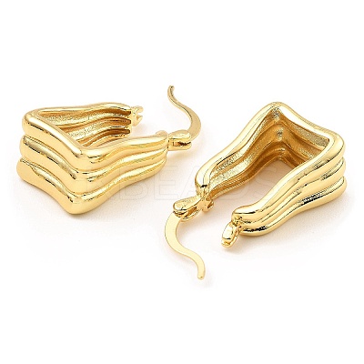 Rack Plating Brass Hoop Earrings EJEW-M223-07G-1